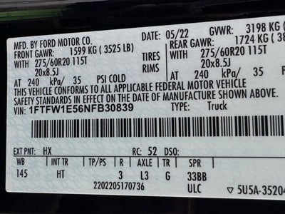 2022 Ford F-150 Lariat