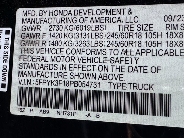 2023 Honda Ridgeline Sport