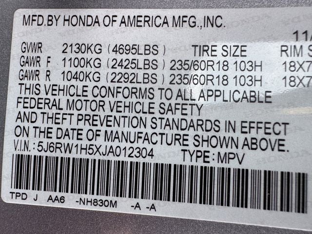 2018 Honda CR-V EX