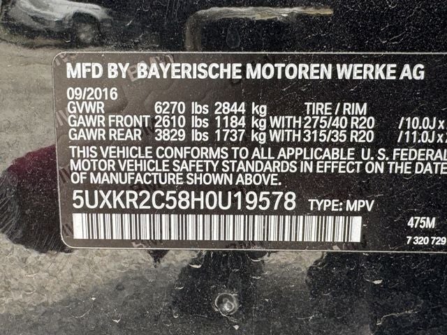 2017 BMW X5 sDrive35i