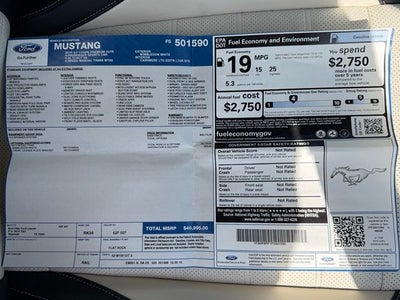 2015 Ford Mustang GT 50 Years Limited Edition