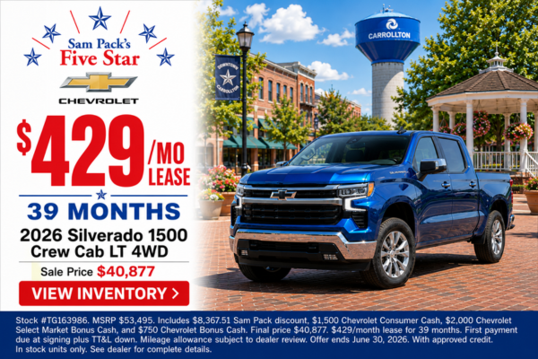 Sam Pack's Five Star Chevrolet June Incentive