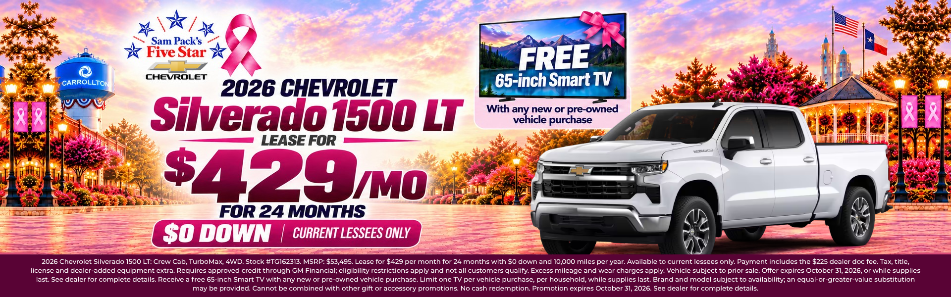 Sam Pack Five Star Chevrolet October Incentives