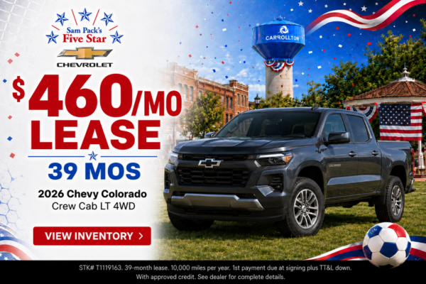 Sam Pack's Five Star Chevrolet July Incentives