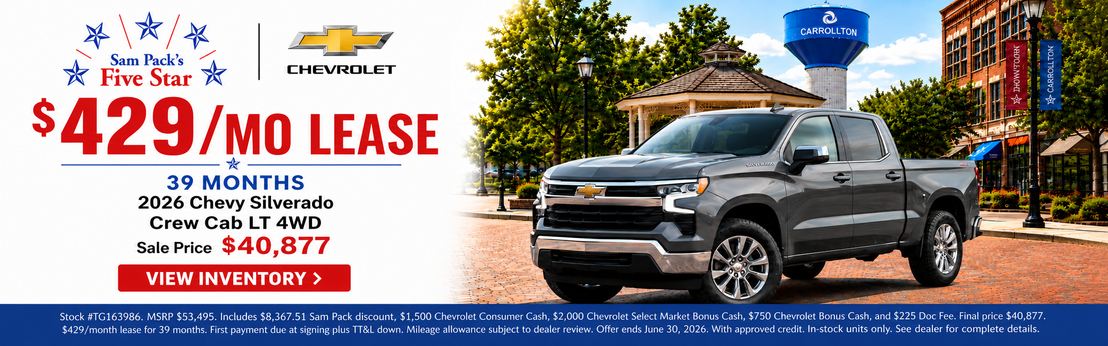 Sam Pack's Five Star Chevrolet June Incentive