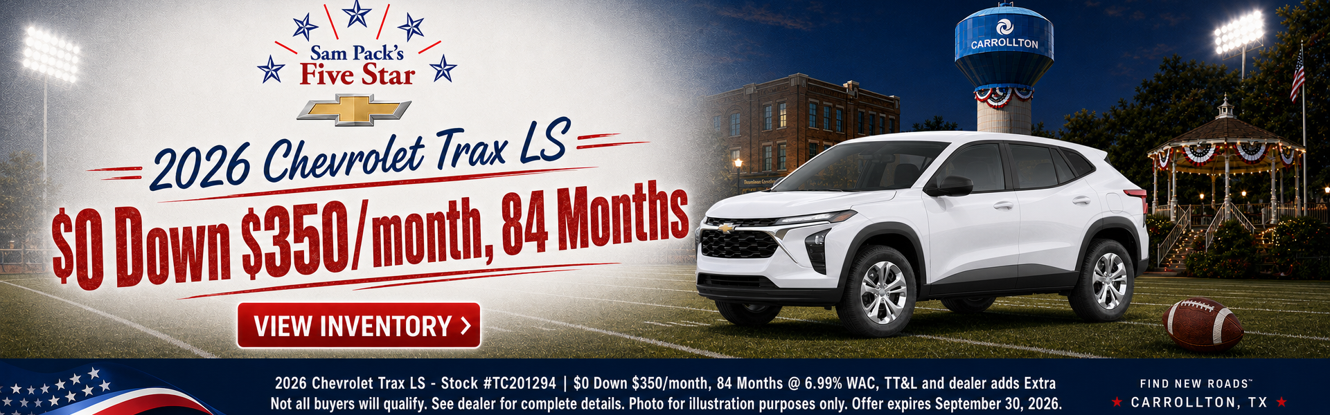 Sam Pack's Five Star Chevrolet September Incentive