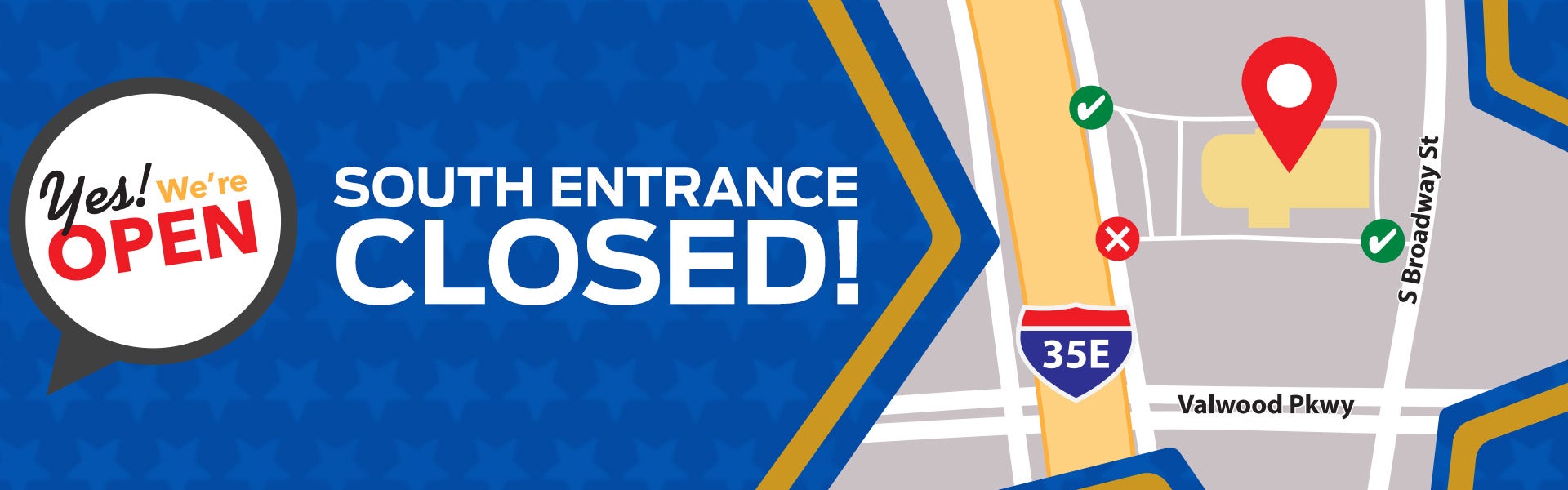 South Entranced Closed